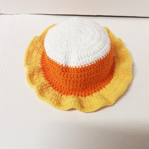 Kids CrochetCandy Corn Hats New - Picture 3 of 5